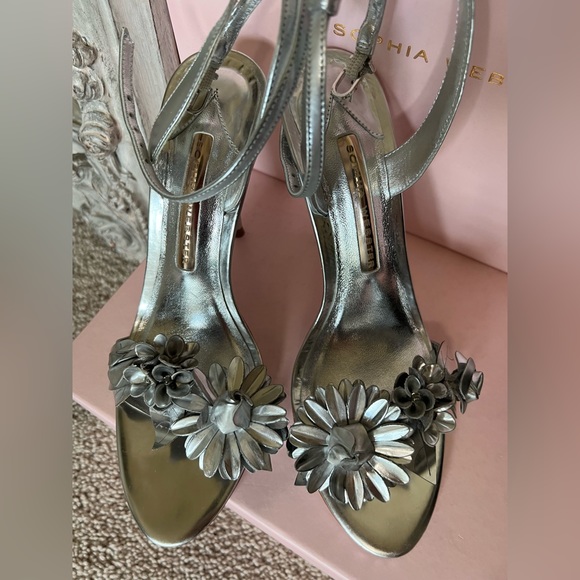 Sophia Webster Lilico sandal in silver, size 8.5 M - Picture 2 of 11